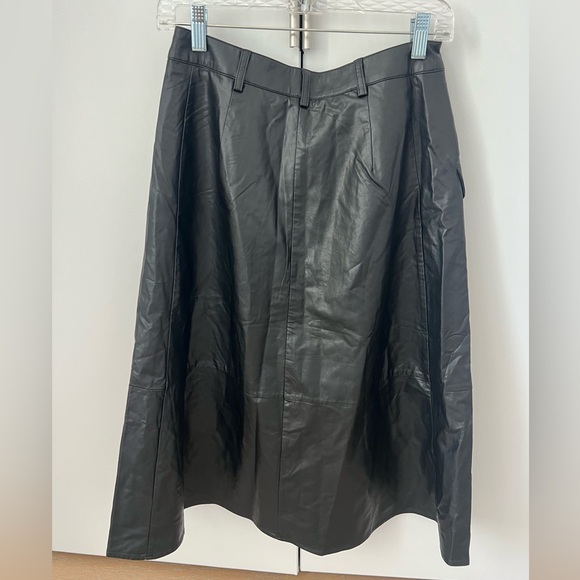Banana Republic NWT Vegan Leather Midi Skirt (2) - Picture 10 of 12